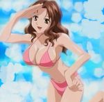  akahori_gedou_hour_rabuge bikini breasts hokke_otone large_breasts screencap swimsuit 