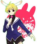  1boy animal_ears blonde_hair brown_eyes candy fruits_basket lollipop school_uniform sohma_momiji souma_momiji 