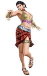  1girl 3d absurdres armpits feet highres nail_polish official_art sandals tekken transparent_background transparent_png zafina 