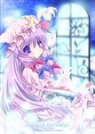  artist_name character_name copyright_name crescent dated hat long_hair md5_mismatch patchouli_knowledge purple_eyes purple_hair ryuuga_shou solo touhou window 