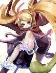  1girl blonde_hair blue_eyes long_hair niche_(tegami_bachi) scarf shoes skirt tegami_bachi twintails very_long_hair 