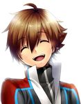  1boy brown_hair coat eyes_closed happy open_mouth shing_meteoryte tales_of_(series) tales_of_hearts 