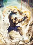  absurdres bald capcom eyepatch highres muai_thai muscle official_art sagat scar street_fighter street_fighter_x_tekken 