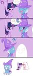  ?! cape chibi comic crying equine female feral friendship_is_magic ghost hair hat horn horse mammal multi-colored_hair my_little_pony pinkie_pie_(mlp) pony solar-slash spirit tear tears trixie_(mlp) twilight_sparkle_(mlp) two_tone_hair unicorn wizard_hat 