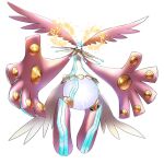  angel cherubimon cherubimon_(virtue) cherubimon_(virtue)_x-antibody digimon feathered_wings feathers floating glowing official_art open_hands orb simple_background white_background wings 