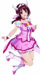  bad_id bad_pixiv_id boots choker cosplay cure_happy cure_happy_(cosplay) highres hoshizora_ikuyo knee_boots legs mobu_(nonoichi) pink pink_choker pink_shorts pink_skirt precure shorts shorts_under_skirt skirt smile_precure! solo 