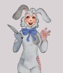 anthro bunny_costume clothing costume female five_nights_at_freddy&#039;s hi_res human humanoid knife mammal par1ssl0v3x scottgames solo vanny_(fnaf)