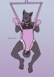 absurd_res annoyed anthro arms_tied baby_bouncer bdsm black_body black_fur black_nose black_pawpads blush bodily_fluids bondage bound breasts canid canine canis clothed clothing collar cuff_(restraint) diaper diaper_only domestic_dog dutch_shepherd embarrassed feet female floofnfluff forced fur gag genital_fluids herding_dog hi_res infantilism jasmine_(draugr) looking_at_viewer mammal object_in_mouth pacifier pacifier_gag pacifier_in_mouth pastoral_dog pawpads paws restraints sheepdog signature solo suspension tail tail_between_legs toes topless urine wet_diaper wetting white_diaper