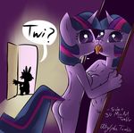  anthro anthrofied breasts butt door dragon english_text equine female friendship_is_magic hair horn horse mammal mirror my_little_pony narcissism navel nipples nude pony purple_eyes purple_hair pussy siden spike_(mlp) square_crossover text tongue tongue_out twilight_sparkle_(mlp) unicorn 