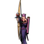  2boys ant-man archer arrow bow_(weapon) capcom hawkeye_(marvel) highres male male_focus marksman marvel marvel_vs._capcom marvel_vs._capcom_3 marvel_vs_capcom marvel_vs_capcom_3 mask miniboy multiple_boys muscle simple_background size_difference solo weapon 