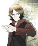  bad_id bad_pixiv_id brown_eyes brown_hair male_focus persona persona_2 sion_world solo suou_tatsuya 