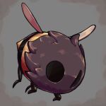  animal_focus bee black_eyes bug commentary floating grey_background highres hiveling_(hollow_knight) hollow_knight sharpski solid_oval_eyes wings 