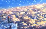  animal bou_nin cat clouds drink original red_hair scenic short_hair sky 