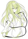  androgynous bad_id bad_pixiv_id enkidu_(fate/strange_fake) fate/strange_fake fate_(series) green_eyes green_hair long_hair male_focus robe solo uka_(color_noise) 