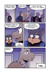 anthro ben_(t0l0k) canid canine canis chihuahua clothed clothing comic domestic_dog duo_focus english_text eyebrows group hi_res jesus_(t0l0k) kangaroo macropod male mammal marsupial open_mouth open_smile smile t0l0k text toy_dog