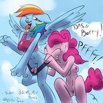  anal anthro anthrofied breasts cutie_mark duo equine female friendship_is_magic hair horse lesbian mammal multi-colored_hair my_little_pony nipples nude oral pegasus pinkie_pie_(mlp) pony purple_eyes pussy rainbow_dash_(mlp) rainbow_hair rimming siden wings 