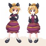  bangs blonde_hair des kurodani_yamame red_eyes short_hair touhou 