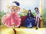  2girls artist_request brother_and_sister code_geass dress formal highres lelouch_lamperouge marianne_vi_britannia mother_and_daughter mother_and_son multiple_girls nunnally_lamperouge siblings 