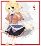  bad_anatomy bad_id bad_pixiv_id blonde_hair green_eyes mizuhashi_parsee solo touhou 