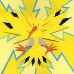  electricity gen_1_pokemon highres jared_schorr no_humans pokemon pokemon_(creature) solo zapdos 