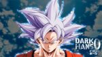  1boy aura collarbone commentary darkhans0 dougi dragon_ball dragon_ball_super english_commentary highres muscular muscular_male pectorals solo son_goku ultra_instinct watermark white_eyes white_hair 