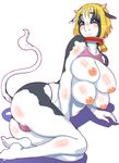  &#12465;&#12514;&#12473;&#12369; ???? big_breasts bikini blonde_hair bovine breasts butt cattle chubby clothed clothing cow female hair huge_breasts kemosuke looking_at_viewer mammal multi_breast muscles muscular_female pose skimpy solo swimsuit voluptuous wide_hips 