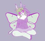 animal_humanoid arthropod arthropod_humanoid barette bottomwear claws clothing colored_line_art crocodilianbooty crossed_legs fangs female fingerless_gloves fluffy gloves hair hair_bun handwear hi_res humanoid insect insect_humanoid kaede_akamatsu lepidopteran lepidopteran_humanoid moth_humanoid mothman neck_tuft simple_background skirt solo sweater teeth toe_claws topwear tuft