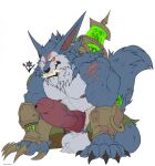 abs anthro balls biceps canid canine claws fangs fur genitals hi_res knot league_of_legends male mammal metal muscular muscular_anthro muscular_male narram nipples pecs penis riot_games sharp_teeth solo tail teeth vein veiny_knot veiny_muscles veiny_penis warwick_(lol) were werecanid werecanine werewolf