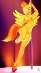  anthro breasts clothing dancing equine female footwear friendship_is_magic hentype high_heels mammal my_little_pony nipples nude pegasus pole pole_dancing shoes spitfire_(mlp) wings wonderbolts_(mlp) 