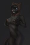 2024 5_fingers anthro areola bedroom_eyes bethesda_softworks big_breasts biped black_body black_eyebrows black_fur black_tail blue_eyes breast_fondling breast_play breasts brown_clothing brown_headwear brown_hood butt cheek_tuft clothing countershade_snout countershading crotch_lines digital_media_(artwork) eyebrows eyelashes eyelids facial_tuft featureless_crotch felid feline female fingers fondling fur glistening glistening_breasts glistening_eyes glistening_nipples glistening_nose glistening_shoulders grey_background grey_body grey_fur half-closed_eyes hand_on_breast headgear headgear_only headwear headwear_only hi_res hip_dips holding_breast hood hood_up iris khajiit khamira leopard light lighting long_tail looking_at_viewer mammal mostly_nude mostly_nude_anthro mostly_nude_female mouth_closed multicolored_body multicolored_fur narrowed_eyes navel nipple_fetish nipple_pinch nipple_play nipples panthera pantherine pinch pinching_own_nipple pink_areola pink_nipples pink_nose pinup portrait pose presenting presenting_breasts pubic_mound pupils seductive self_fondle self_grope shaded simple_background slim_anthro slim_female slit_pupils smile snout soft_abs solo standing sternocleidomastoid tail the_elder_scrolls the_elder_scrolls_online thick_thighs three-quarter_portrait three-quarter_view tuft two_tone_body two_tone_fur v-cut ventral_groove whiskers white_finger_claws white_whiskers zumjakal