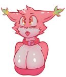 anthro big_breasts breas breasts canid canine collar female food fox foxette fresa_(foxette) fruit huge_breasts humanoid mammal plant red_fox smile solo star strawberry tongue tongue_out true_fox