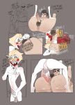 adam_(hazbin_hotel) anal balls big_butt big_penis butt calaziike genitals hazbin_hotel hi_res humanoid lucifer_(hazbin_hotel) male male/male oral penis rimming saggy_balls sex stretching thick_thighs