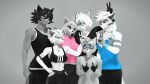 3d_(artwork) absurd_res alba_(domibun) anthro canid canine digital_media_(artwork) domibun family family_photo female fox gesture group hand_gesture hi_res kole_(domibun) leo_(domibun) leon_(domibun) ludwig_(daloaf) male mammal maxine_(domibun) middle_finger source_filmmaker v_sign