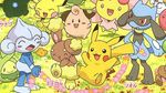  buneary couple lowres no_humans pikachu pokemon pokemon_(anime) 