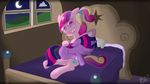  bed cutie_mark equine female feral friendship_is_magic horn humor mammal milkandjuice my_little_pony princess_cadance_(mlp) princess_cadence_(mlp) rape_face sleeping twilight_sparkle_(mlp) unicorn 