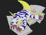  cum digimon gabumon jacktheotter male pillow reptile scalie solo 