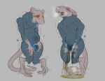 anthro bibarel_rei bodily_fluids genital_fluids male mammal murid murine omorashi rat rodent skaven solo urine warhammer_(franchise) watersports