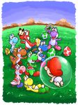  baby_mario highres mario mario_(series) nintendo super_mario_bros. super_mario_world_2:_yoshi's_island yoshi yoshi's_island yoshi_island 