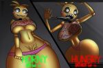 against_surface animatronic avian beakless bib big_breasts bird black_sclera blonde_pubes breasts breasts_on_glass chicken eyelashes female five_nights_at_freddy&#039;s five_nights_at_freddy&#039;s_2 galliform gallus_(genus) grey_background head_feathers head_tuft heart_eyes heart_symbol humanoid licking_glass machine navel on_glass open_mouth phasianid pube_peek pubes robot rosy_cheeks scottgames sharp_teeth simple_background small_waist smile solo teeth text tiimooner tongue tongue_out toy_chica_(fnaf) tuft under_boob white_eyes wide_hips yellow_body