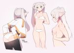5_fingers biped breasts butt clothed clothing elf female fingers frieren frieren_beyond_journey&#039;s_end hair hi_res humanoid humanoid_pointy_ears matemi not_furry simple_background solo white_background