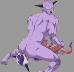 alien anal butt captain_ginyu clothing clothing_aside dragon_ball duo eyes_closed frieza frieza_race genitals hi_res lying male male/male on_back open_mouth oral orgasm_face panties panties_aside penis rimming sex sitting teastuff underwear underwear_aside