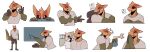 000atanerriaper000 absurd_res angry anthro dialogue explaining fur gemini_the_sergal happy hi_res humanoid_pointy_ears laugh male multicolored_body multicolored_fur sad scared sergal shocked smile solo sticker_pack worried