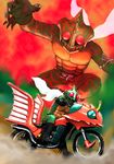  ab_(atstudio) claws ground_vehicle jungler kamen_rider kamen_rider_amazon kamen_rider_amazon_(series) motor_vehicle motorcycle scarf 