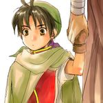  artist_request father_and_son gensou_suikoden gensou_suikoden_i hands holding_hands lowres multiple_boys non-web_source source_request teo_mcdohl tir_mcdohl younger 
