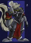  breasts clothed clothing contessaskunk costume donryu duchess female grey_eyes mammal sister_of_battle sisterofbattle skunk space_marine spacemarine tattoo 