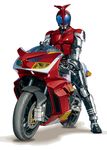  dias-tajima ground_vehicle highres horn kamen_rider kamen_rider_kabuto kamen_rider_kabuto_(series) male_focus motor_vehicle motorcycle solo 