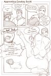 absurd_res anal anal_penetration barn bestiality comic cowboy feral group hi_res human humor male male/male mammal papajunpei penetration trio