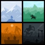  animated animated_gif cape eating fighting gallows giant holding holding_weapon horseback_riding mountainous_horizon pixel_art riding scythe sebsoe weapon 