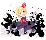  barefoot chibi darkness fang frills highres md5_mismatch open_mouth outstretched_arms rumia solo spread_arms tobi_(nekomata_homara) touhou 