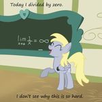  chalk cutie_mark derpy_hooves_(mlp) divided_by_zero english_text equine eyes_closed female feral friendship_is_magic hair laugh mammal math my_little_pony open_mouth pegasus solo text tongue wings 